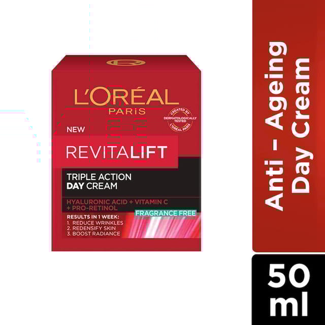 LOREAL PARIS REVITALIFT TRIPLE ACTION DAY CREAM 50GM