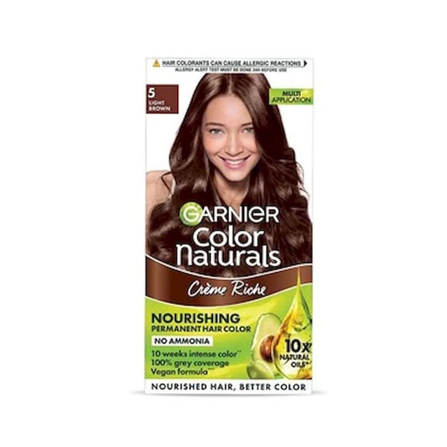 GARNIER COLOR NATURALS HAIR COLOUR CREAM LIGHT BROWN 5