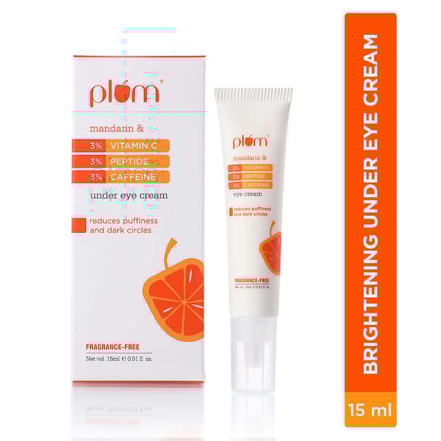 PLUM MANDARIN 3%VITAMIN C 3% PEPTIDE 3% CAFFEINE EYE CREAM 15ML