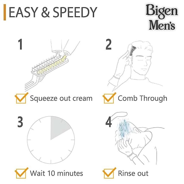 BIGEN MEN S SPEEDY COLOUR  NATURAL BLACK 101