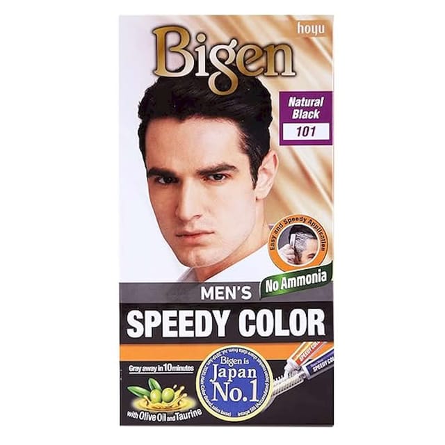 BIGEN MEN S SPEEDY COLOUR  NATURAL BLACK 101