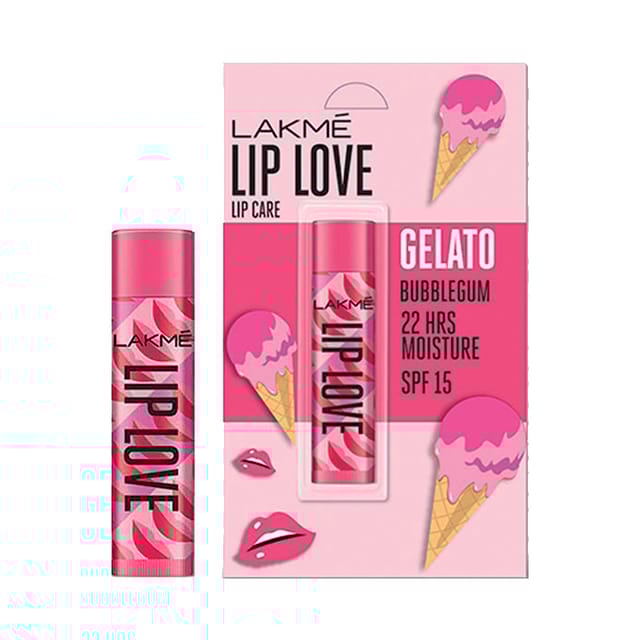 LAKME LIP LOVE GELATO CHAPSTICK BUBBLEGUM 4.5GM