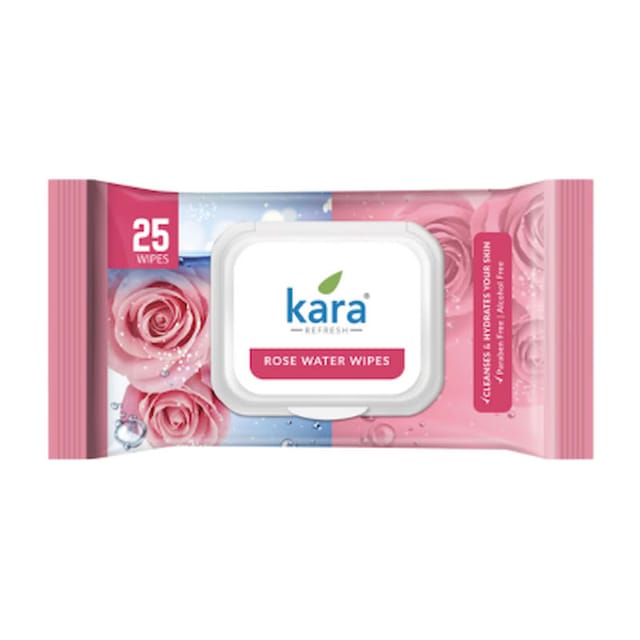 KARA ROSE WATER FACIAL WIPES - 25P