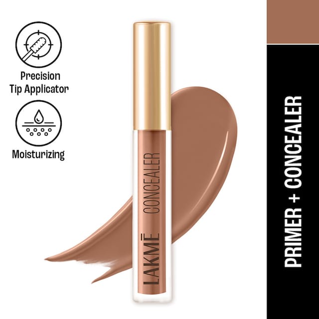 LAKME 9 TO 5 PRIMER + MATTE LIQUID CONCEALER 38 WALNUT 5.4ML