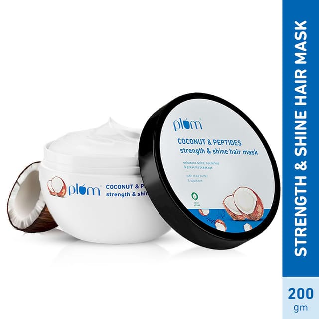 PLUM COCONUT & PEPTIDES STRENGTH & SHINE HAIR MASK 200G
