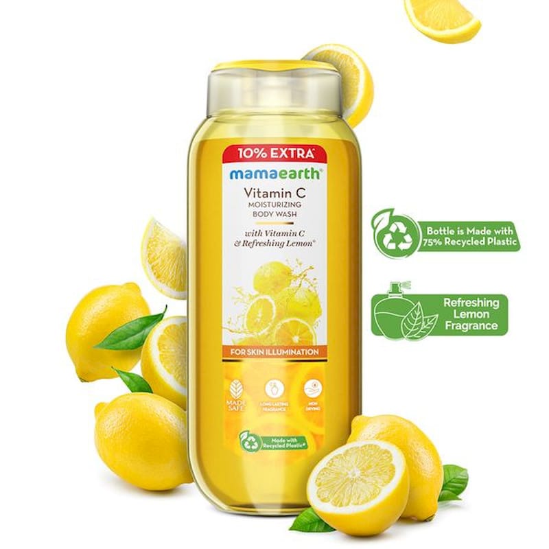 MAMAEARTH VITAMIN C MOISTURIZING BODY WASH 275ML (250ML + 25ML)