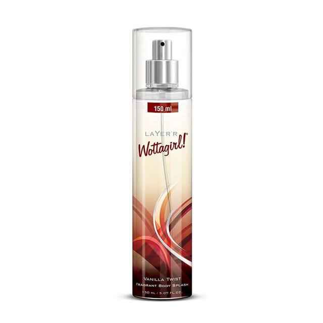 LAYER'R WOTTAGIRL VANILLA TWIST WOMENS BODY SPLASH 150ML