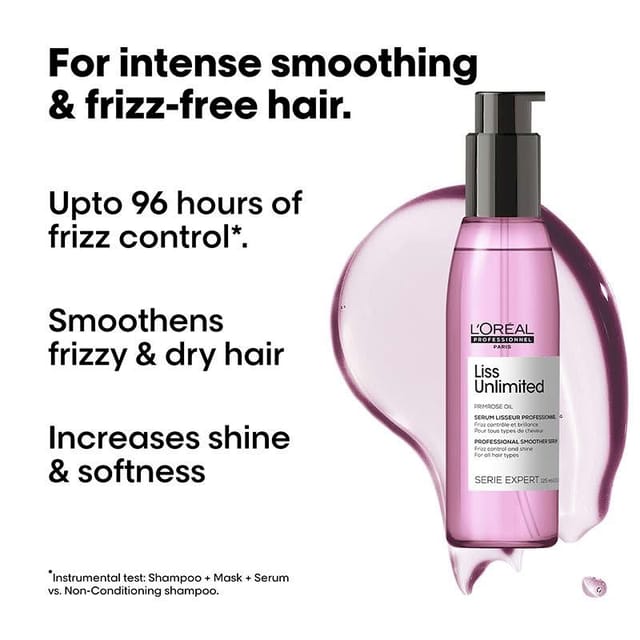 LOREAL PROFESSIONNEL LISS UNLIMITED PRE ROSE OIL SERUM - 125ML 125ML