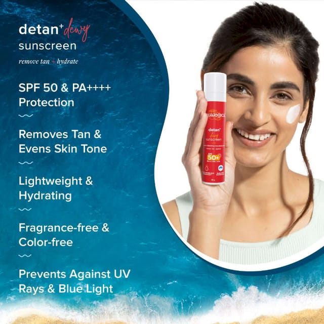 AQUALOGICA DETAN+ DEWY SUNSCREEN 50GM