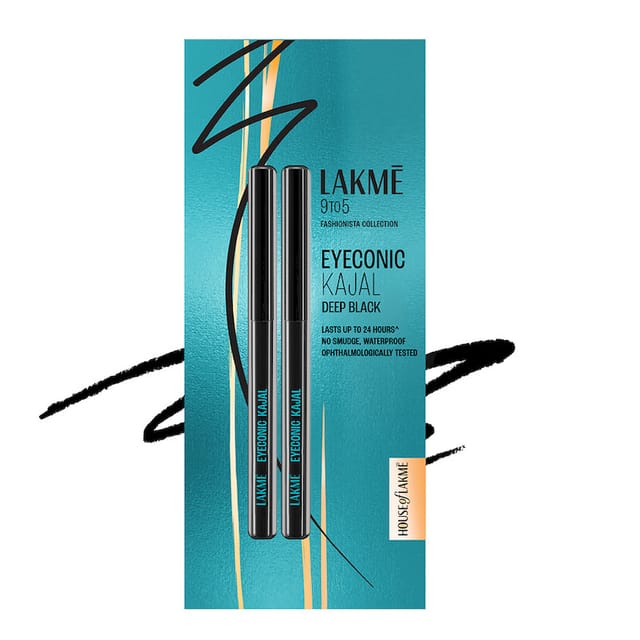 LAKME EYECONIC KAJAL TWIN PACK 0.35GM + 0.35GM