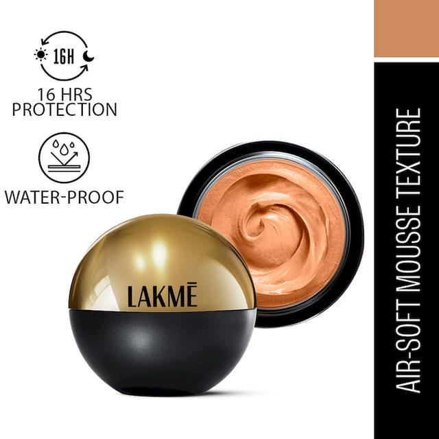 LAKME ABSOLUTE MATTE  SKIN NATURAL MOUSSE 16H 25GM 03 GOLDEN MEDIUM
