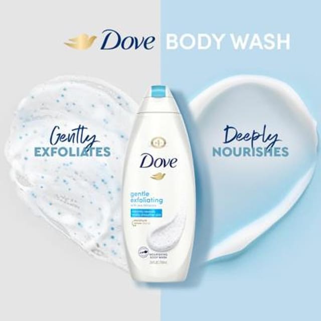 DOVE GENTLE EXFOLIATING BW 250ML