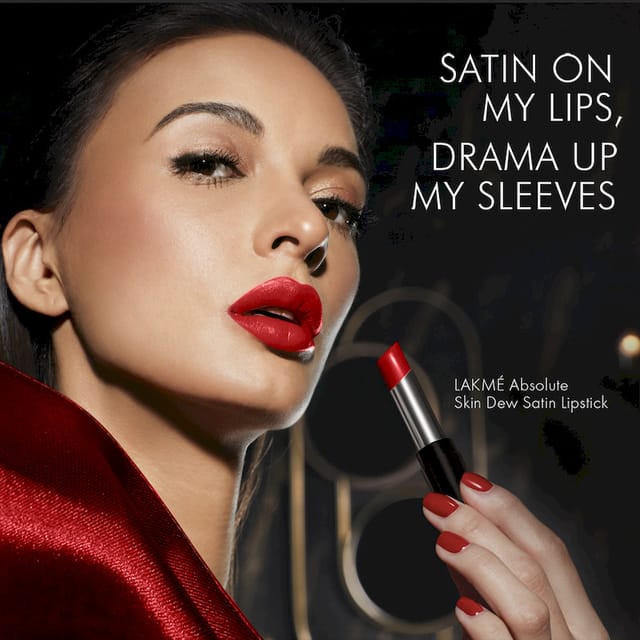 LAKME ABSOLUTE SKIN DEW SATIN LIPSTICK 102 NUDE ROSE 3.6 GM