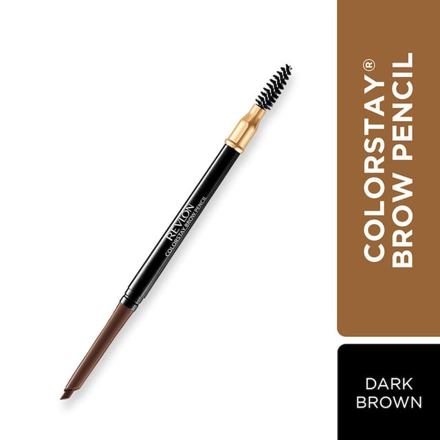 REVLON DARK BROWN COLORSTAY BROW PENCIL NEW 0.35 GM