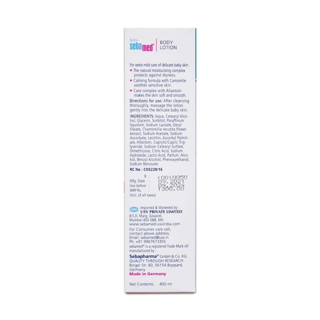SEBAMED BABY LOTION 400ML