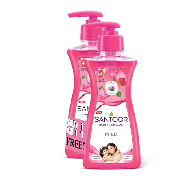 SANTOOR LOTUS TULSI HANDWASH PUMP 200ML
