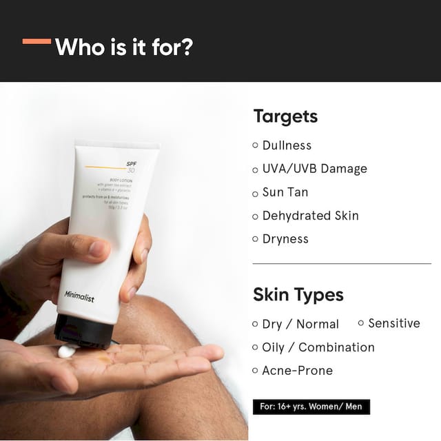 MINIMALIST SPF 30 BODY LOTION 150G