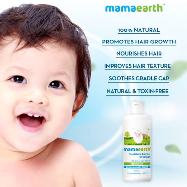 MAMAEARTH NOURISHING HAIR OIL FOR BABIES 200ML