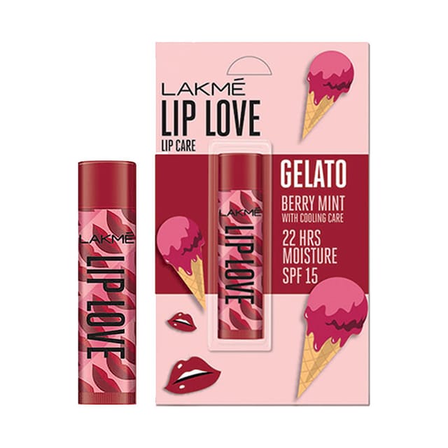 LAKME LIP LOVE GELATO CHAPSTICK BERRY MINT 4.5GM