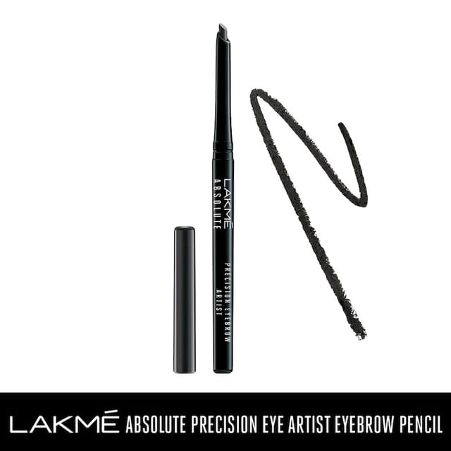 LAKME ABSOLUTE PRECISION EYE ARTIST EYEBROW PENCIL NATURAL BLACK 0.35GM