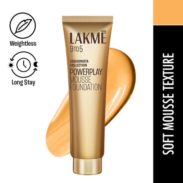 LAKME 9 TO 5 WEIGHTLESS MOUSSE FOUNDATION BEIGE VANILLA
