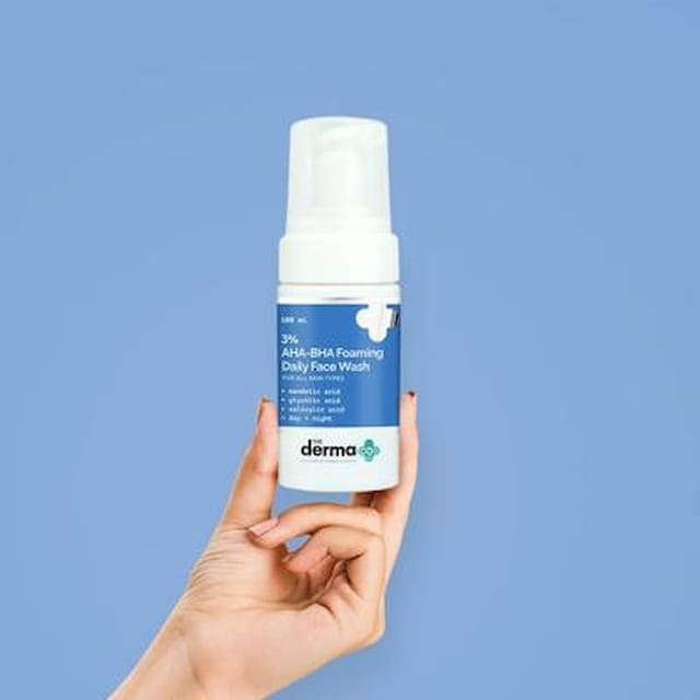 THE DERMA CO AHA+BHA FOAMING CLEANSER 100M