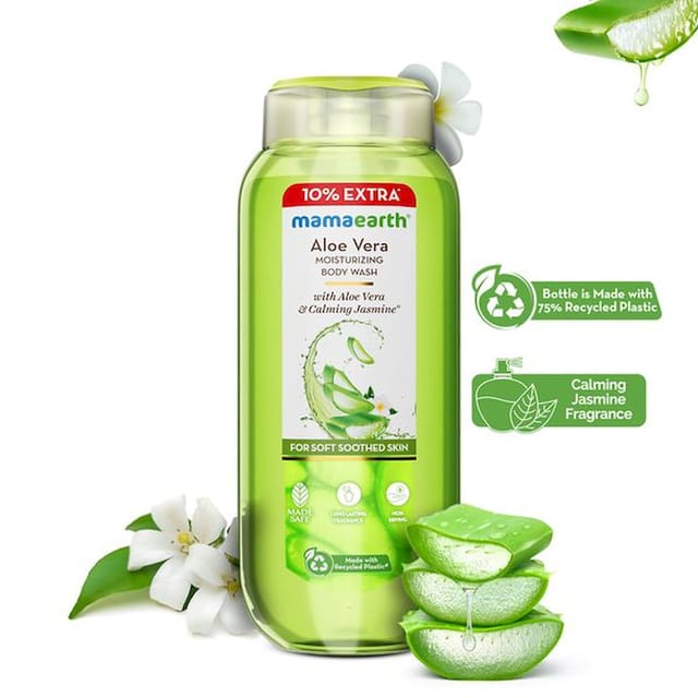 MAMAEARTH ALOE VERA MOISTURIZING BODY WASH 275ML