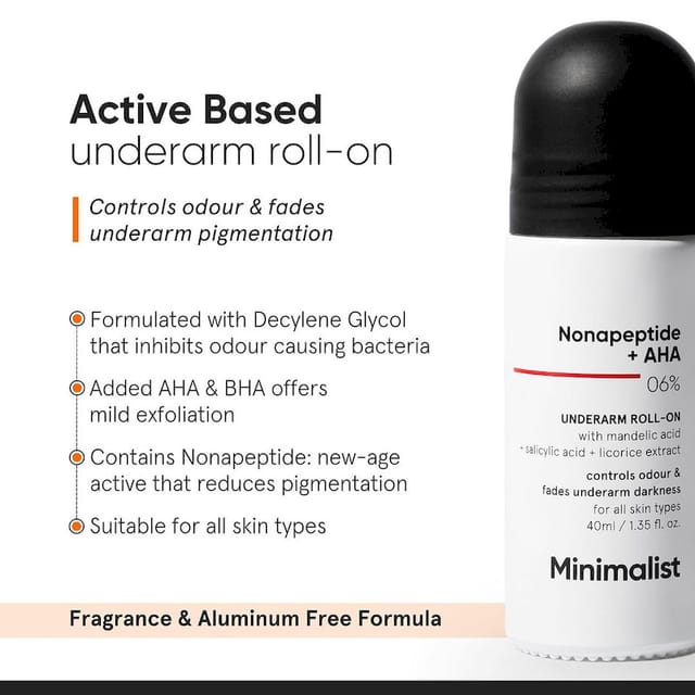 MINIMALIST NONAPEPTIDE+AHABHA 6% UNDERARM ROLL ON