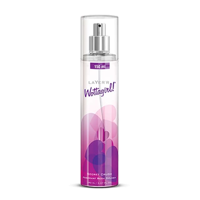 LAYER'R WOTTAGIRL SECRET CRUSH WOMENS BODY SPLASH 150ML