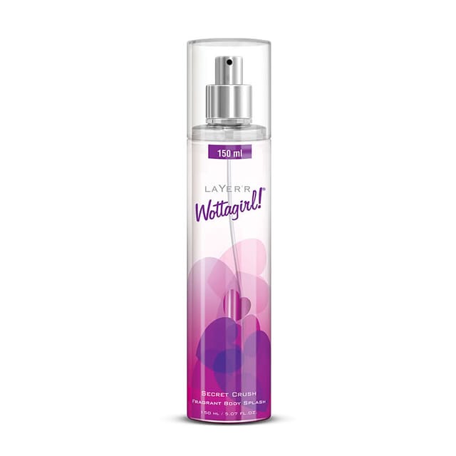 LAYER'R WOTTAGIRL SECRET CRUSH WOMENS BODY SPLASH 150ML