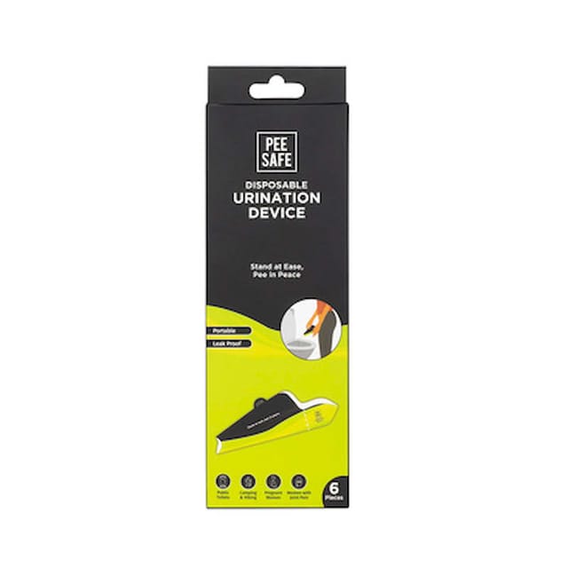PEE SAFE FOLDABLE & DISPOSABLE FEMALE URINATION DEVICE - PACK OF 6