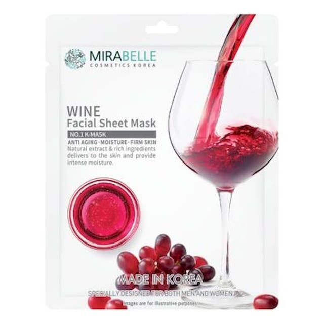MIRABELLE KOREA FAIRNESS FACIAL MASK WINE