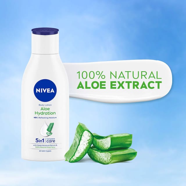 NIVEA ALOE HYDRATION DEEP MOISTURE SERUM BODY LOTION 120ML
