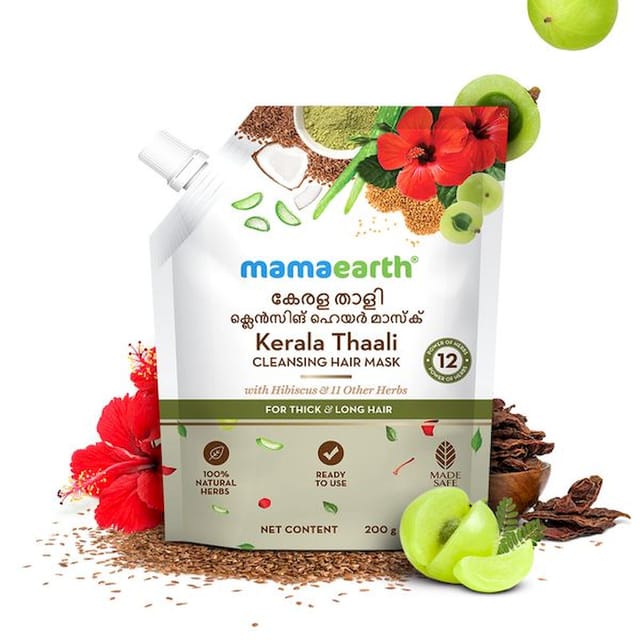 MAMA EARTH KERALA THAALI CLEANSING HAIR MASK 200 G