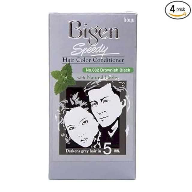 BIGEN SPEEDY HAIR COLOR  NO 882 BROWNISH BLACK