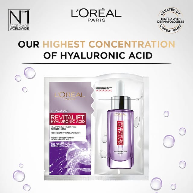 LOREAL PARIS REVITALIFT HYALURONIC FRESH MASK 1S
