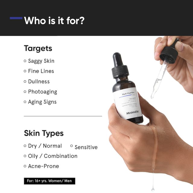MINIMALIST MULTI PEPTIDES 10% FACE SERUM 30ML