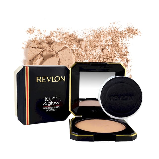 REVLON TOUCH AND GLOW PRESSED POWDER NATURAL MATTE