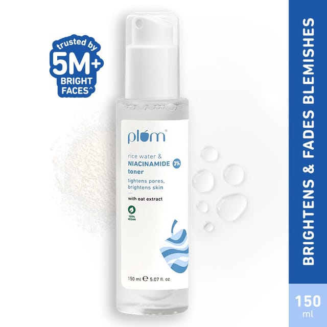 PLUM RICE WATER NIACINAMIDE 3%TONER 150ML