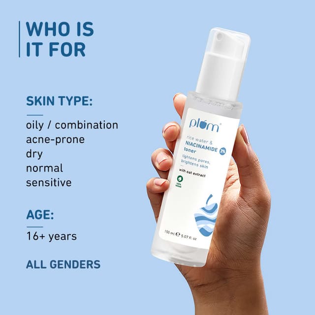 PLUM RICE WATER NIACINAMIDE 3%TONER 150ML
