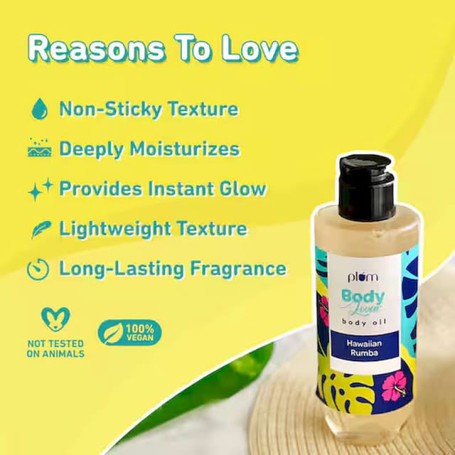 PLUM BODYLOVIN HAWAIIAN RUMBA BODY OIL 200ML