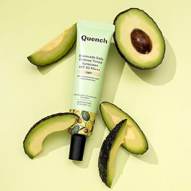 QUENCH BRAVOCADO DAILY DEFENSE TINTED SUNSCREEN SPF 50 PA+++ (FAIR) 50ML