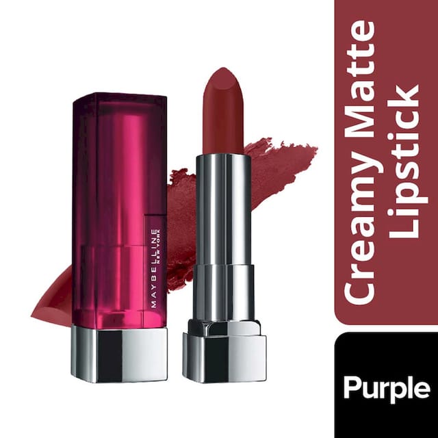 MAYBELLINE NEW YORK COLOR SENSATIONAL CREAMY MATTE LIPSTICK 696 BURGUNDY BLUSH 3.9GM