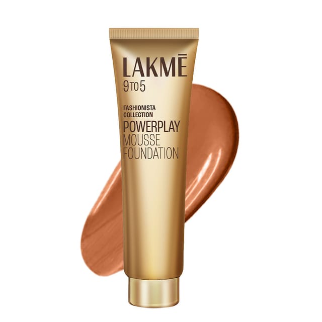 LAKME 9 TO 5 WEIGHTLESS MOUSSE FOUNDATION BEIGE CARAMEL
