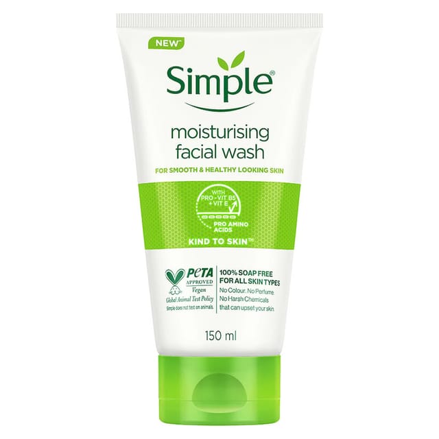 SIMPLE KIND TO SKIN MOIST FAC WSH 150ML