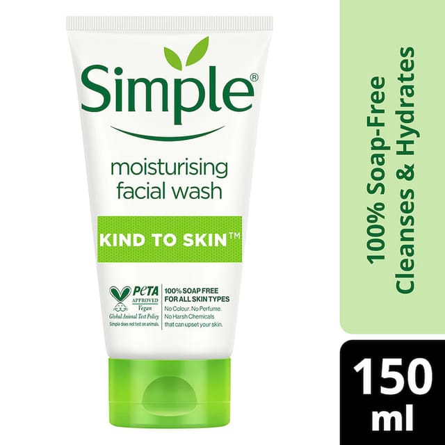 SIMPLE KIND TO SKIN MOIST FAC WSH 150ML