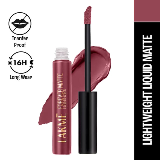 LAKME FOREVER MATTE LIQUID LIPCOLOR NUDE PINK 5.6ML