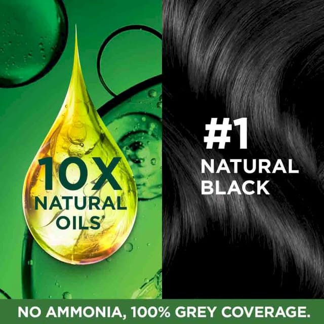 GARNIER COLOR NATURALS HAIR COLOUR CREAM NATURAL BLACK 1