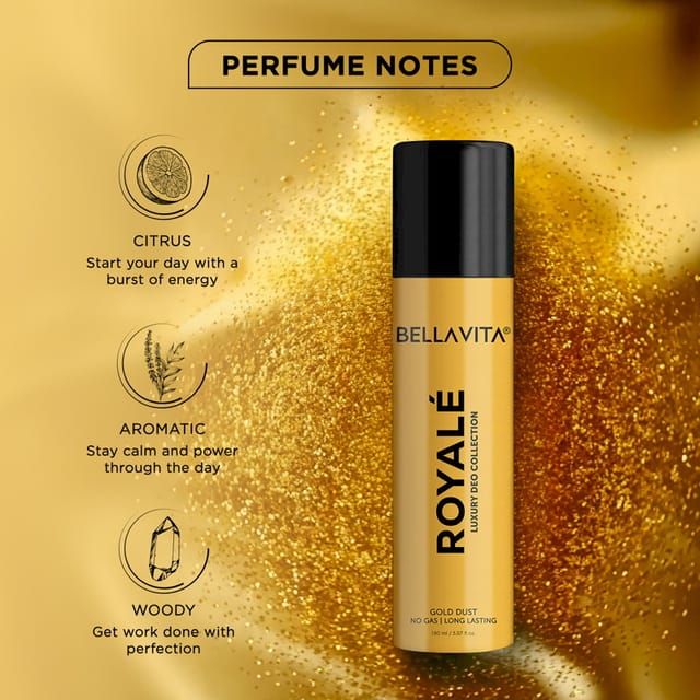 BELLA VITA DEO ROYALE GOLD DUST 150ML