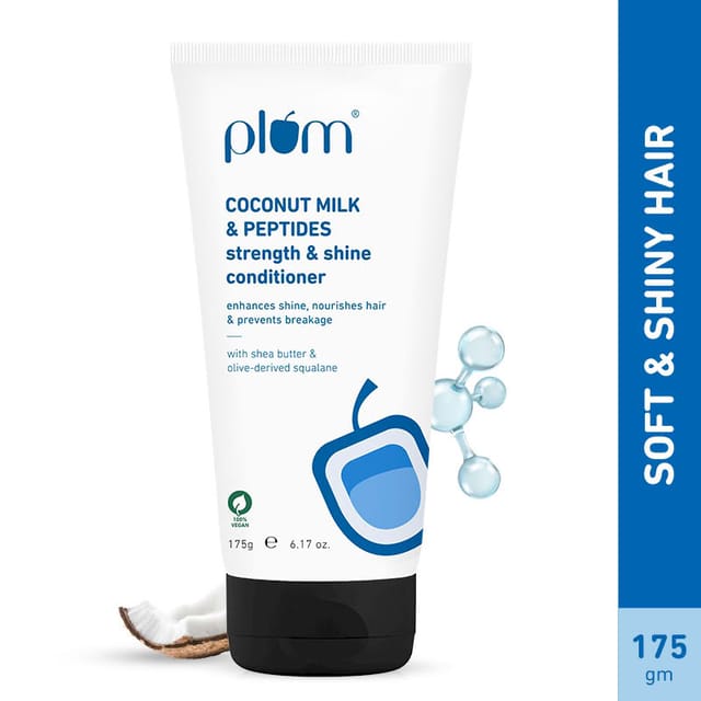 PLUM COCONUT MILK & PEPTIDES STRENGTH & SHINE CONDITIONER 175G